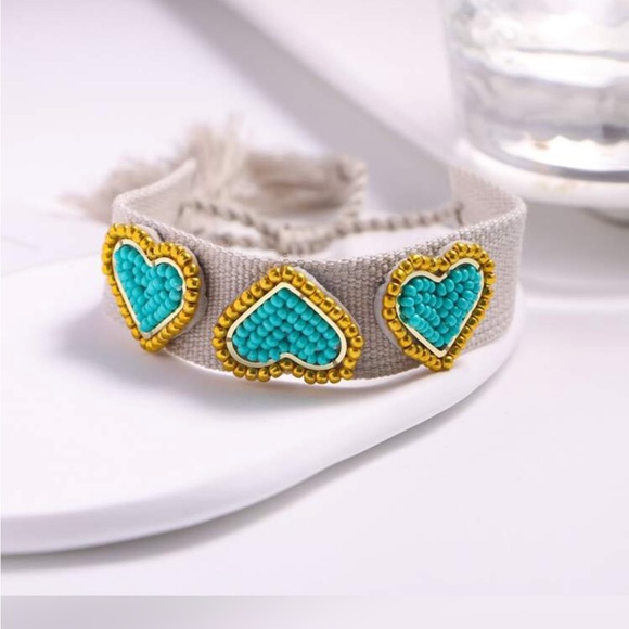 Surrounded With Love Heart Woven Bracelet - Picture 3 of 5